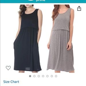 2 Nursing dresses Medium size